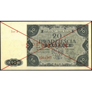 20 złotych, 15 maja 1947, SPECIMEN