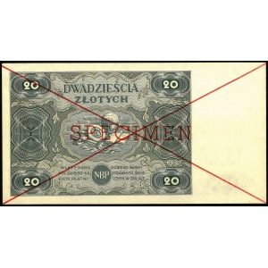 20 złotych, 15 maja 1947, SPECIMEN
