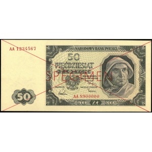 50 złotych, 1 lipca 1948, SPECIMEN