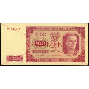 100 złotych, 1 lipca 1948, SPECIMEN