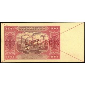 100 złotych, 1 lipca 1948, SPECIMEN