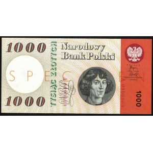 1000 złotych, 29 października 1965, SPECIMEN