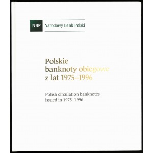 album polskie banknoty obiegowe z lat 1975-1996, wydany przez NBP