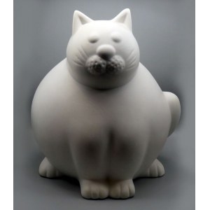 Il Gattopardo, artistic ceramics, El Gordo, Cat animal sculpture