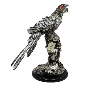 Max Arte Italia, 925 Silverplated Parot Psittacus erithacus Linnaeus