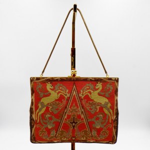 Venetian craftsmen, Handbag in Damask Texture