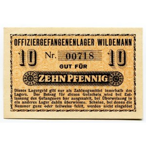 Germany - Empire Saxony, Wildemann 10 Pfennig 1914 - 1918 (ND) Lagergeld