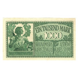 Germany - Empire Occupation of Kowno 1000 Mark 1918