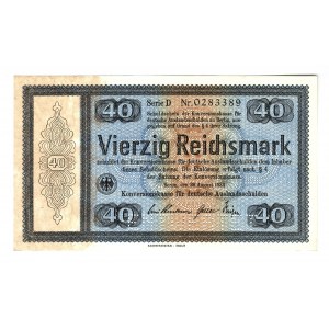 Germany - Third Reich 40 Reichsmark 1933