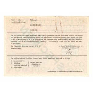Germany - Third Reich Nederland Winterhelp 0,5 Gulden 1940 - 1941 Pink Color Specimen