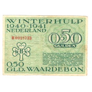 Germany - Third Reich Nederland Winterhelp 0,5 Gulden 1940 - 1941 Green Color