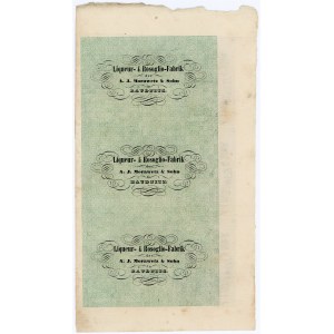 Austria Raudnitz 3 x 10 Krejcar 1849 Uncutted Sheet of Notes