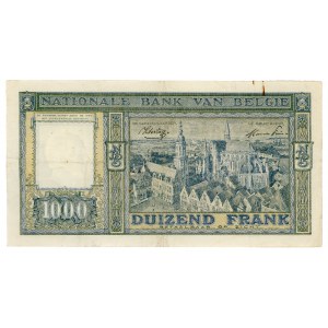 Belgium 1000 Francs 1945