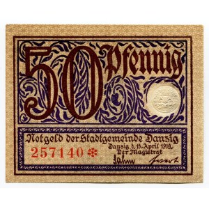 Danzig 50 Pfennig 1919 Notgeld
