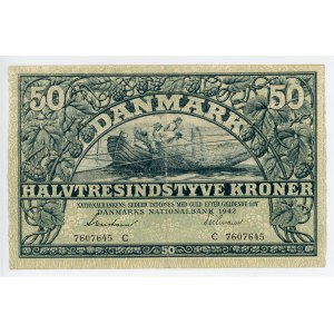 Denmark 50 Kroner 1942