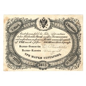 Finland 3 Markkaa 1873