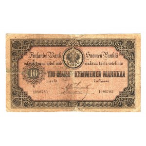 Finland 10 Markkaa 1889