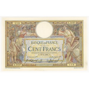 France 100 Francs Luc Olivier Merson 1915