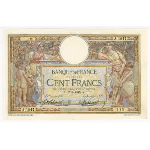 France 100 Francs Luc Olivier Merson 1915