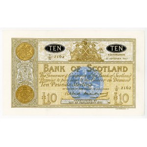 Scotland 10 Pounds 1963