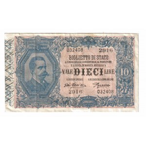 Italy 10 Lire 1891