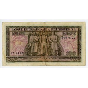 Luxembourg 100 Francs 1956