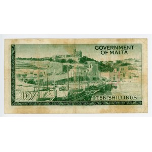 Malta 10 Shillings 1963 (ND)