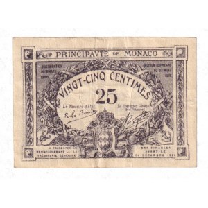 Monaco 25 Centimes 1920