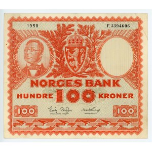 Norway 100 Kroner 1958