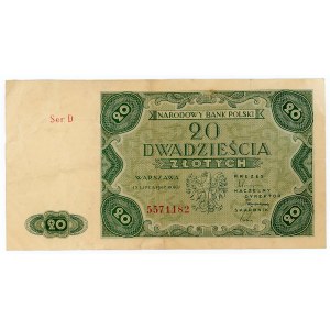 Poland 20 Zlotych 1947