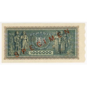 Romania 1000000 Lei 1947 Specimen