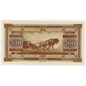 Yugoslavia 500 Dinara 1946