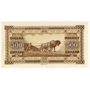 Yugoslavia 500 Dinara 1946