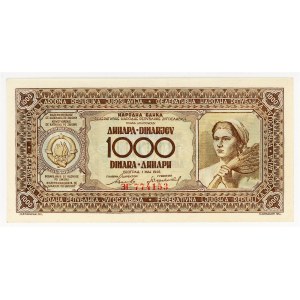 Yugoslavia 1000 Dinara 1946