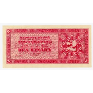 Yugoslavia 2 Dinara 1950 Not Issued