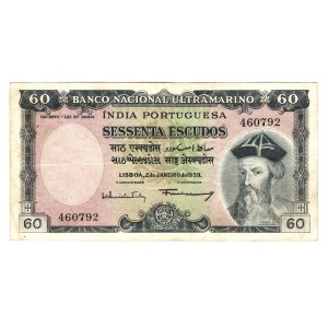 Portuguese India 60 Escudos 1959