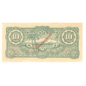 Malaya Japanese Government 10 Dollar 1942 (ND) Specimen