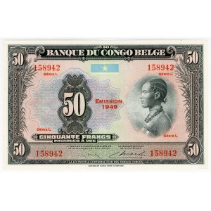 Belgian Congo 50 Francs 1949