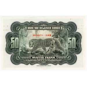 Belgian Congo 50 Francs 1949