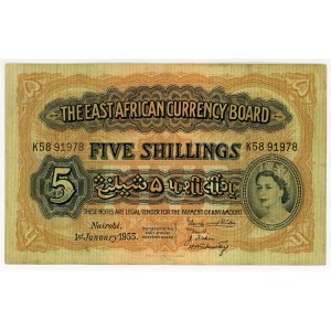 East Africa 5 Shillings 1955