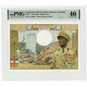 Equatorial African States 10000 Francs 1968 (ND) PMG 40