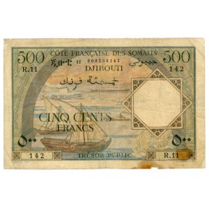 French Somaliland 500 Francs 1952 (ND)