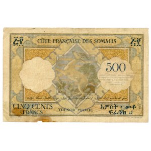 French Somaliland 500 Francs 1952 (ND)
