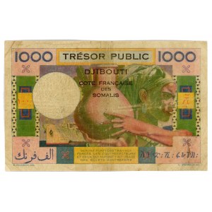 French Somaliland 1000 Francs 1952 (ND)