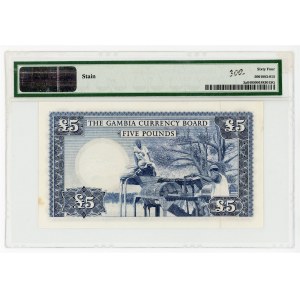 Gambia 5 Pounds 1965 - 1970 (ND) PMG 64