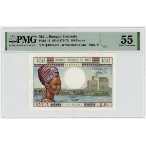 Mali 100 Francs 1972 - 1973 (ND) PMG 55