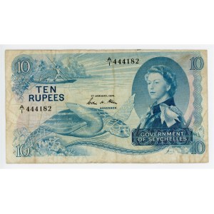 Seychelles 10 Rupees 1974