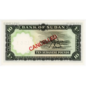 Sudan 10 Pounds 1968 Specimen
