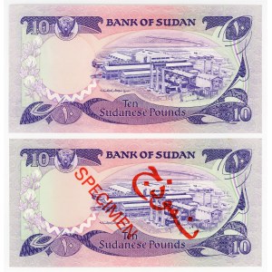 Sudan 2 x 10 Pounds 1983 Specimen And Command Notes
