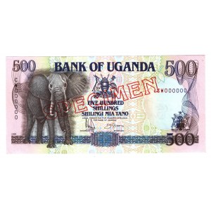 Uganda 500 Shillings 1991 Specimen